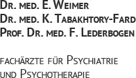 Psychiater Dr. Weimer & Dr. Tabakhtory-Fard Heidelberg